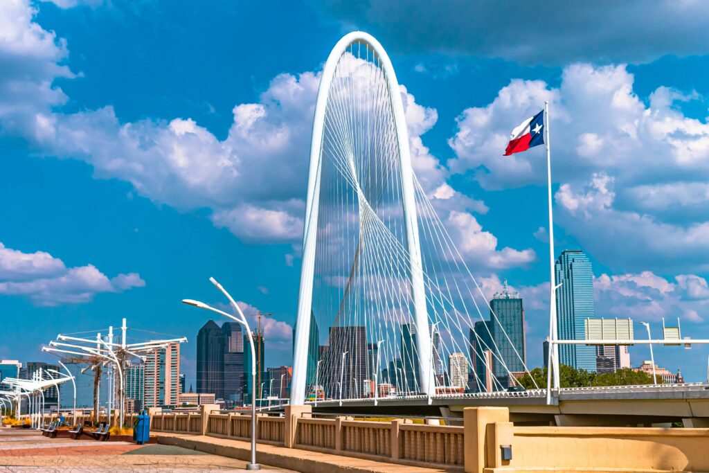 Dallas Bridge and Skyline - Harmony at Home Senior Care