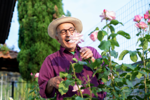 Summer activities for seniors walking outdoors in Texas