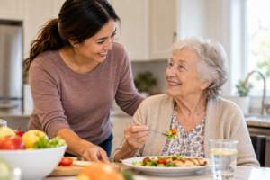 Senior nutrition and dehydration support at home